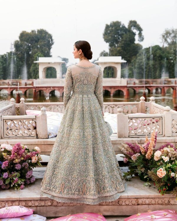 designer wedding split jacket with skirt