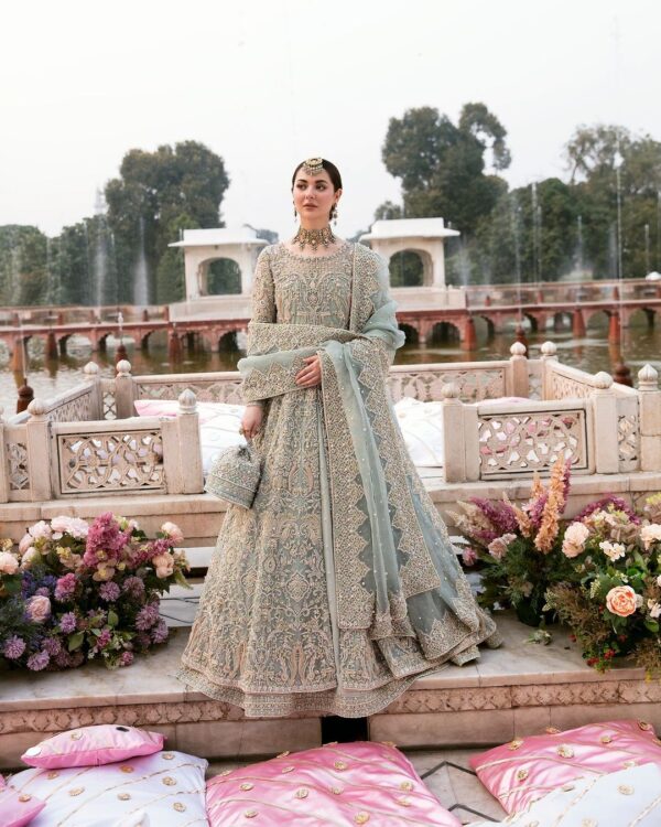 designer Partywear anarkali with lehnga