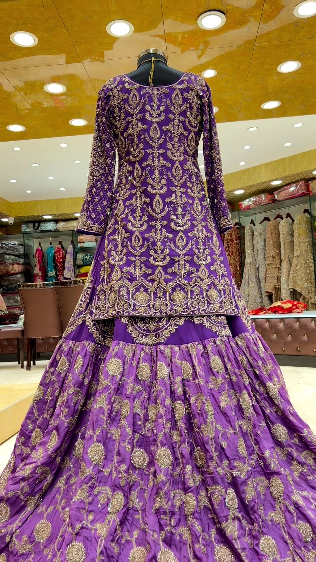 Purple Banarasi Embroidered Bridal Lehenga Set Design by Jigar Mali at  Pernia's Pop Up Shop 2024