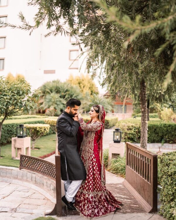 wedding maroon lehenga with kurti