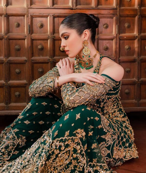 wedding green sharara