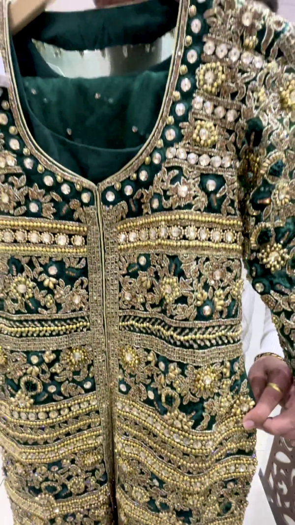 designer long kurti with embroidery