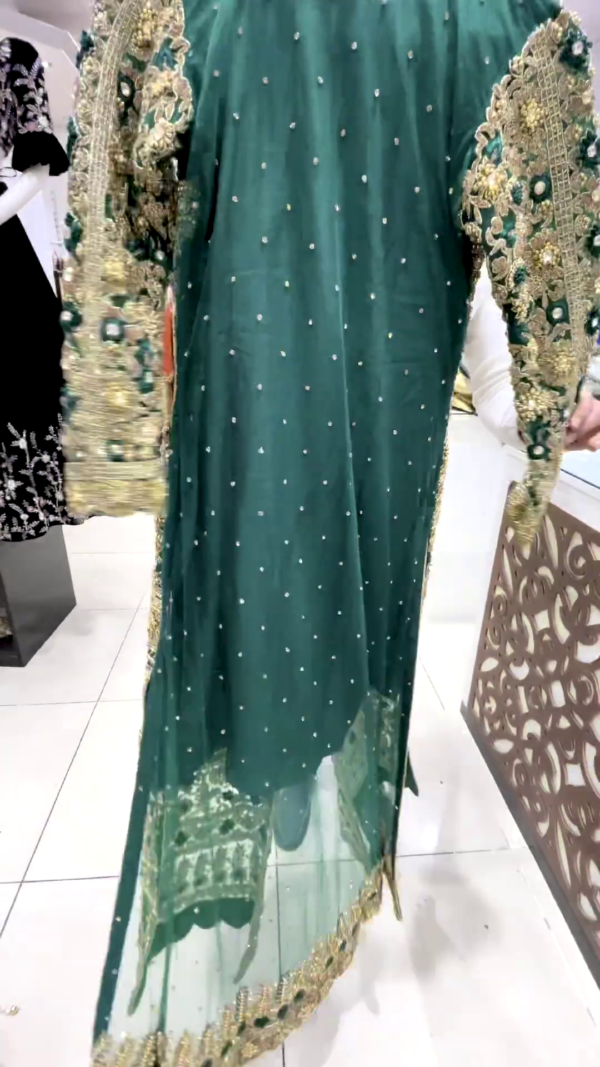 designer long kurti with embroidery