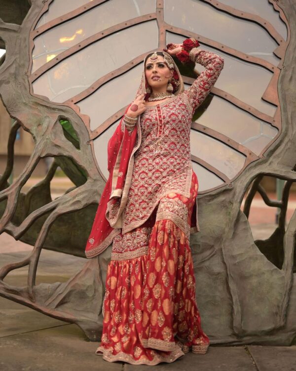 Pakistani Bridal garara with kurti