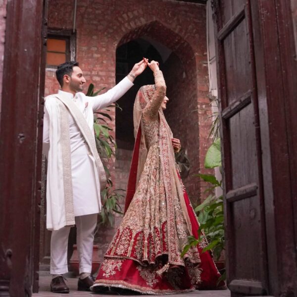 wedding lehenga with anarkali and handwork