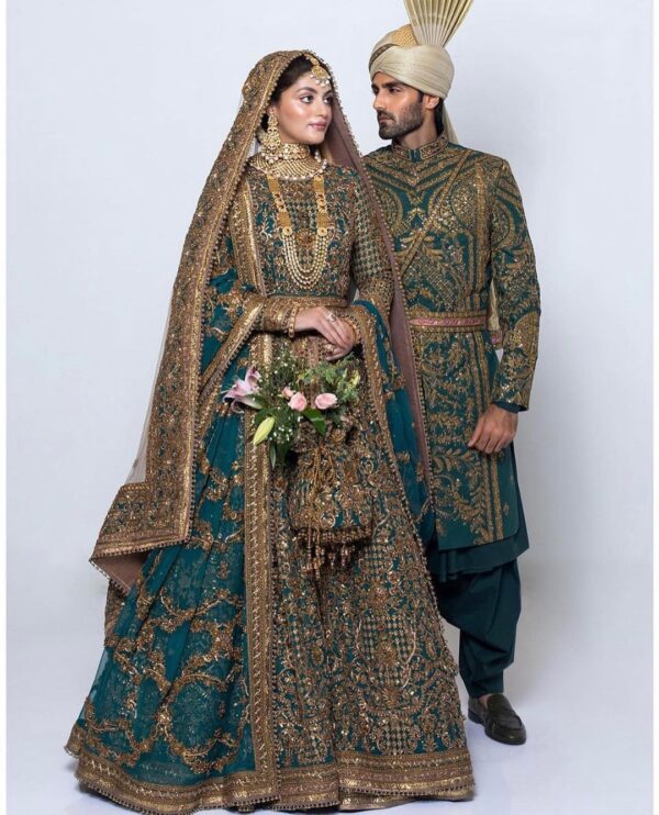 designer wedding lehenga with handwork