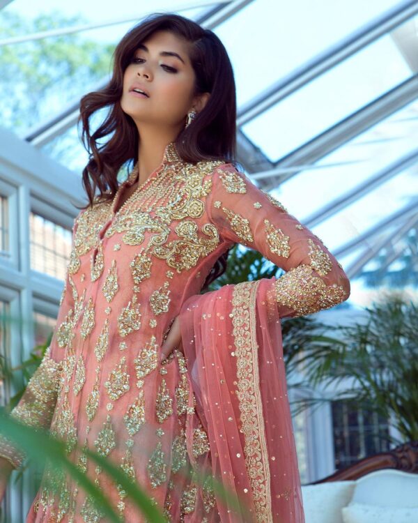 designer peplum with garara