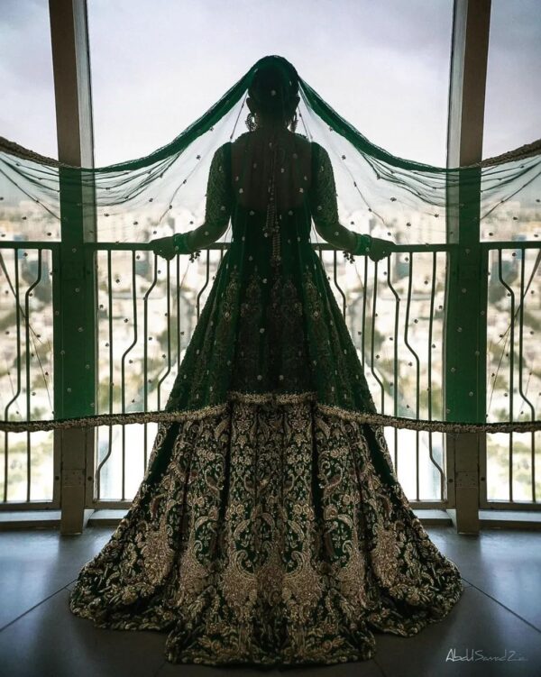 Designer wedding lehenga choli with handwork