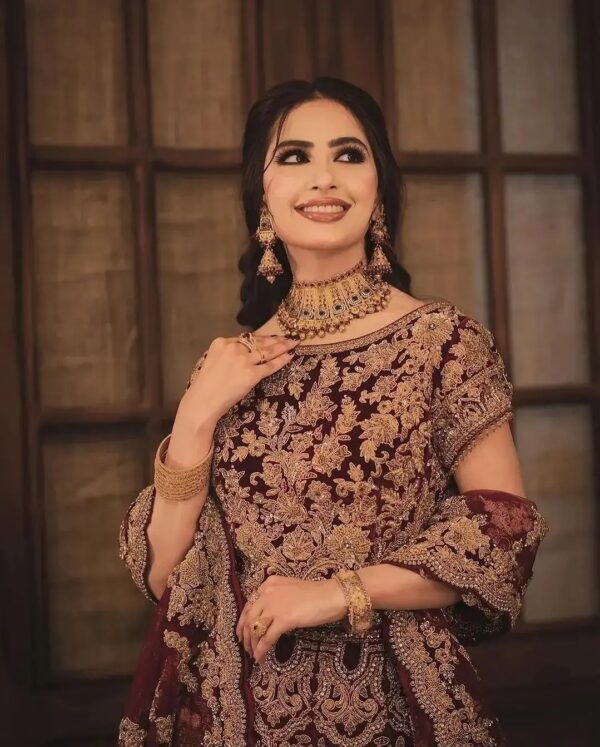 designer wedding lehenga choli with embroidery