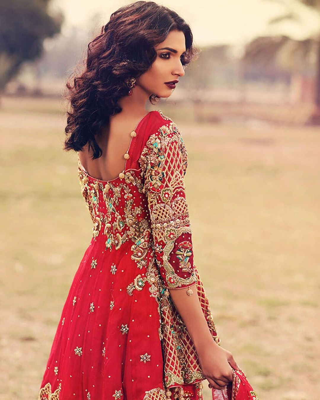 Pakistani Designer Peplum Dress 2023