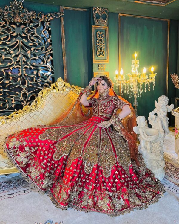 Designer wedding lehenga choli with embroidery