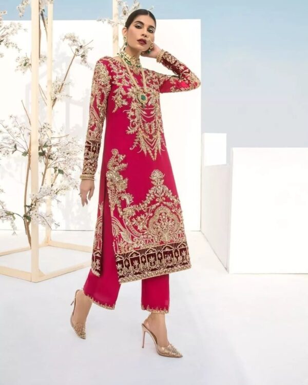 designer wedding long kurti with pant