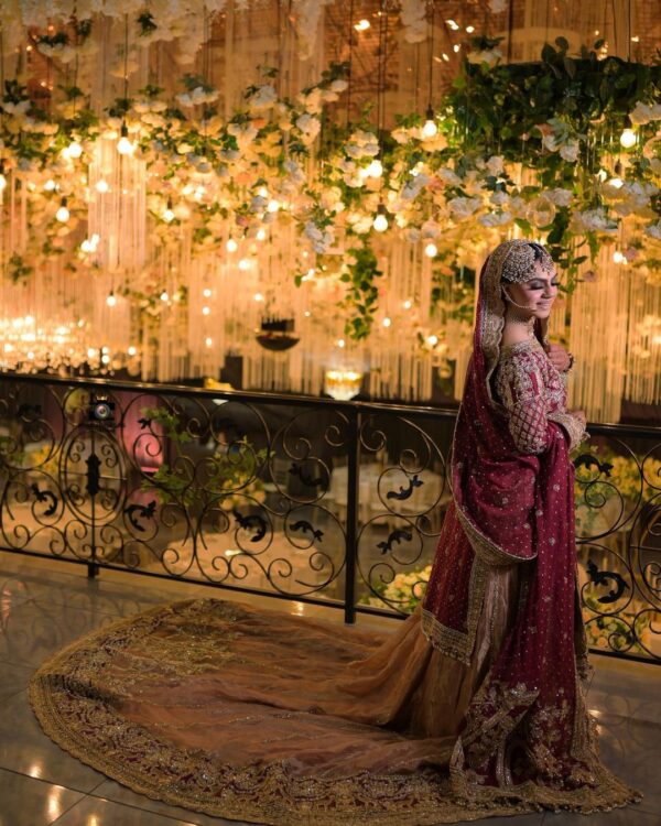 walima long trail lehenga with kameez