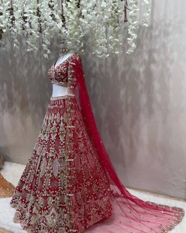 designer wedding lehenga choli with embroidery