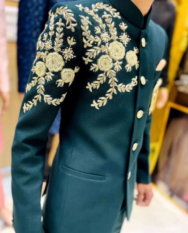 designer Tuxedo suit with embroidery