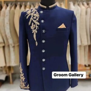 designer suit with embroidery
