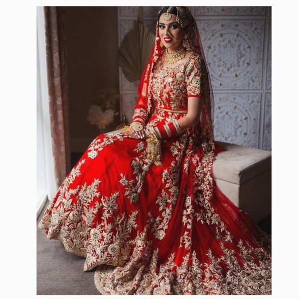 designer wedding lehenga choli with embroidery