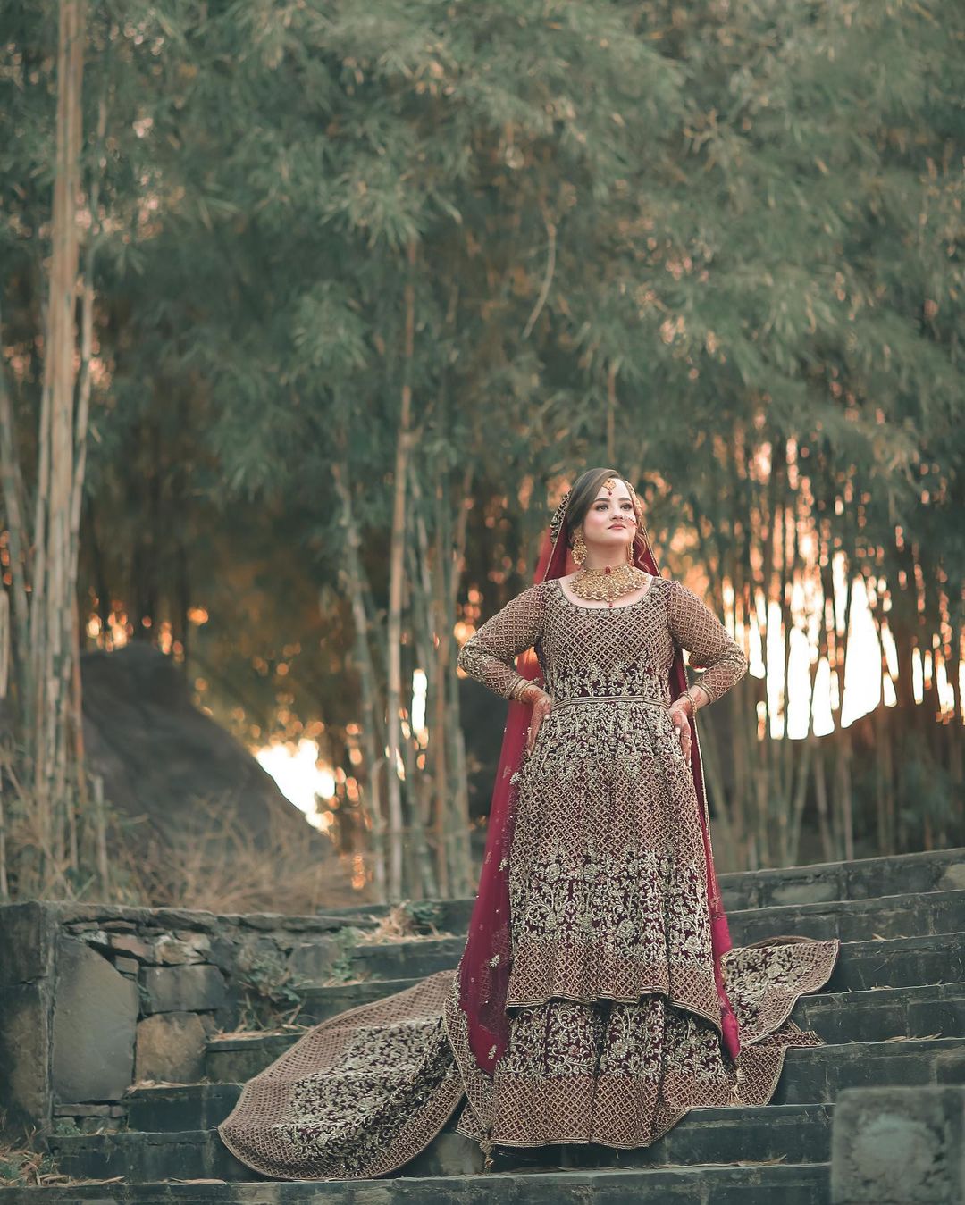Be The Diva With This Maroon Pakistani Bridal Lehenga - Zikimo.com -  Original Indian Bridal Lehengas Collection