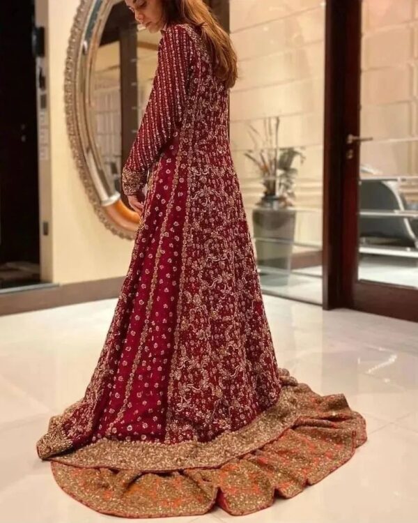 Designer split anarkali with lehenga