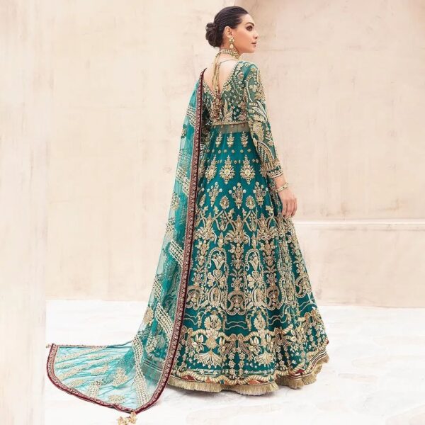 designer anarkali with lehenga with embroidery