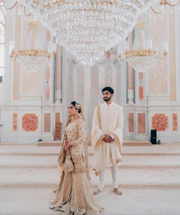 designer wedding garara with embroidery