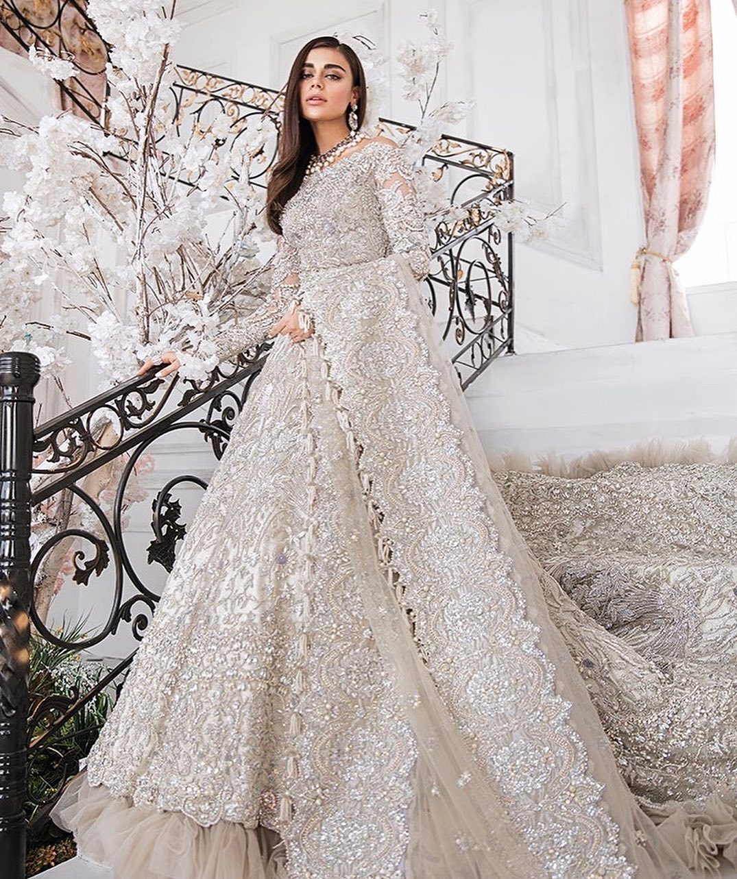 Designer Satin Silk wedding Gown – FashionVibes-mncb.edu.vn