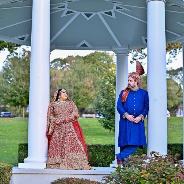 Designer wedding anarkali with lehenga