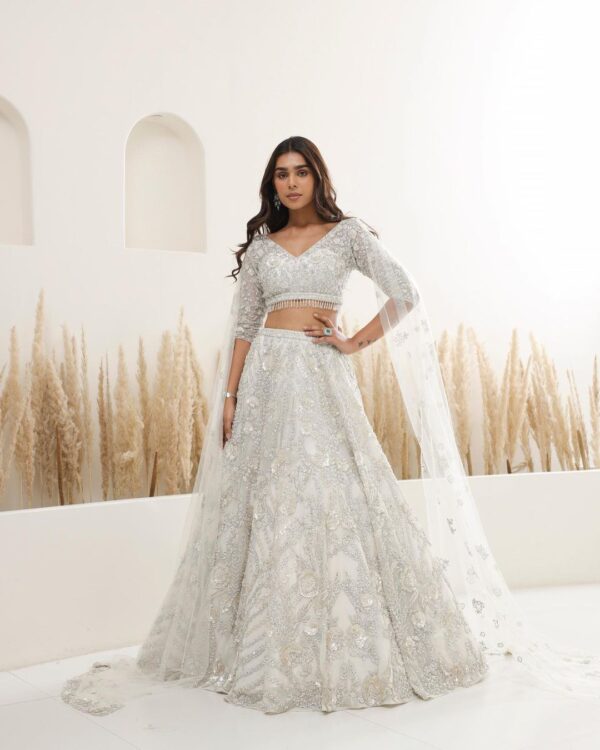 designer wedding lehenga choli with embroidery