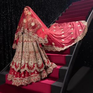 Pakistani Wedding anarkali with lehenga