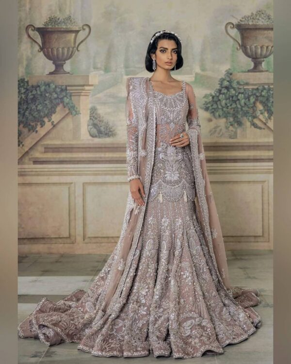 Designer wedding long trial llehenga with kameez