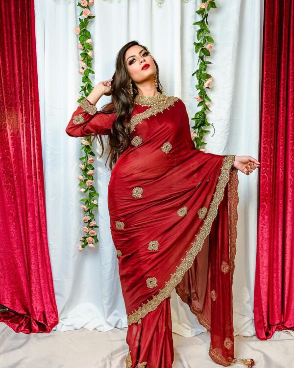 Designer wedding saree