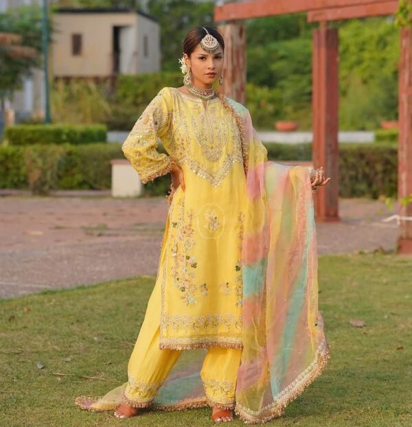 designer Partywear salwarkameez with emmbroidery