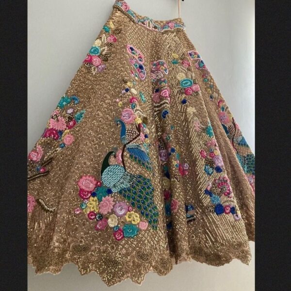 designer wedding lehenga choli with embroidery
