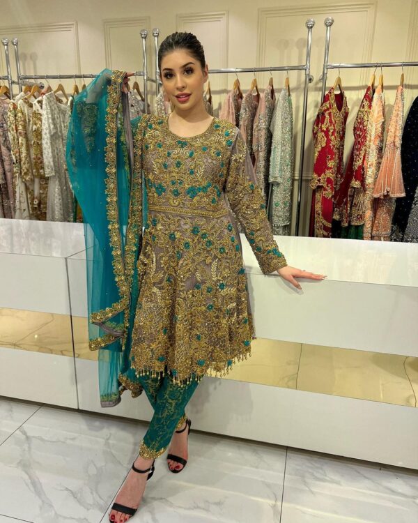 designer Partywear peplum with pant