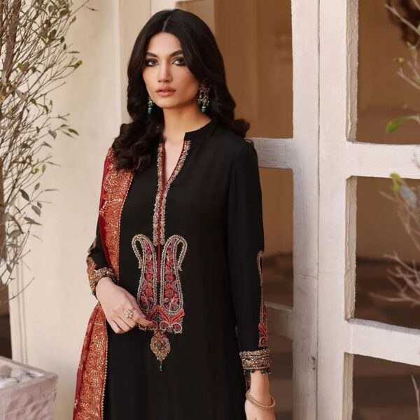 Designer Partywear long kameez with palazzo