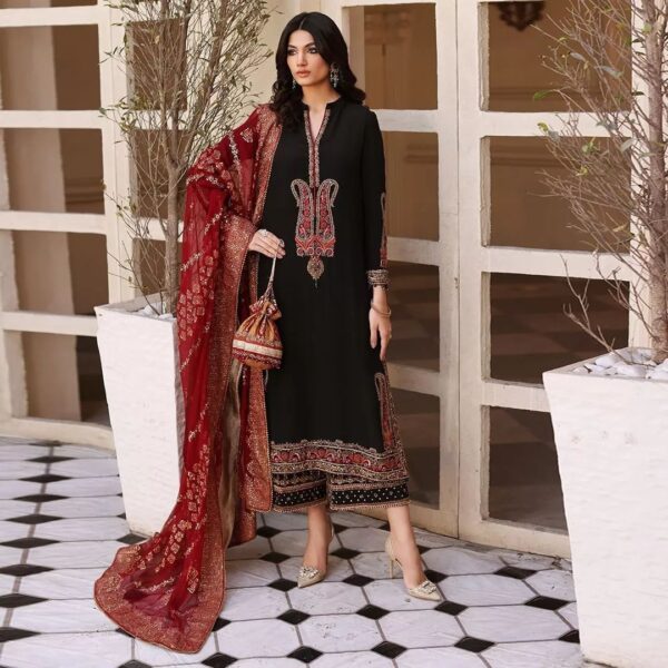 designer embroidered kameez with palazzo