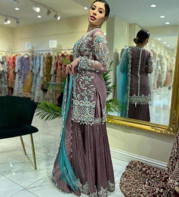 designer Partywear kameez with garara
