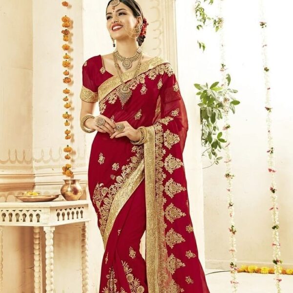 designer wedding saree