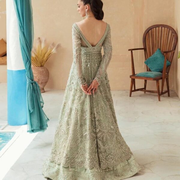 wedding anarkali with lehenga