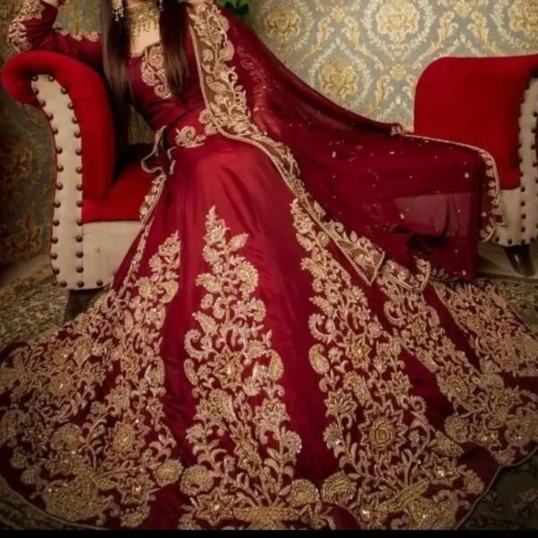 Designer bridal lehenga choli with embroidery