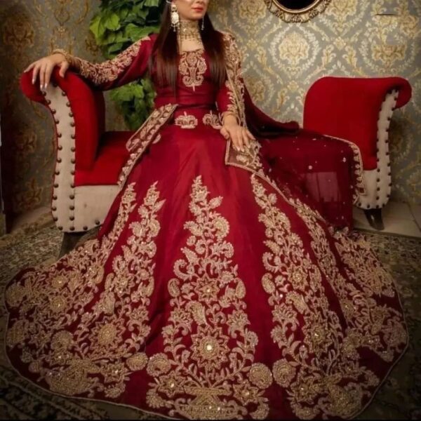 Indian bridal leehnga choli with embroidery