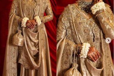 Golden Anarkali Pakistani Dress Party Wear Suit | Diwali Sale 2025
