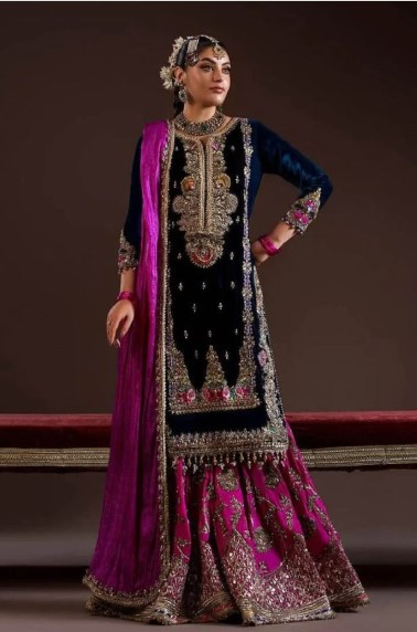 Sakshi Sindhi designs Zardosi dabka naqshi work