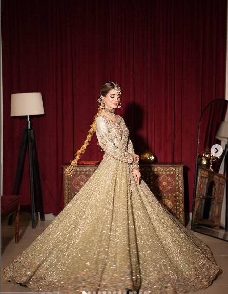 Hand embroidered Pakistani bridal wear