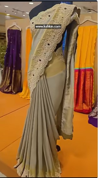 Soft silk tissue saree Designer wedding saree