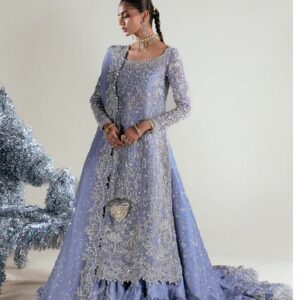 Blue bridal lehenga