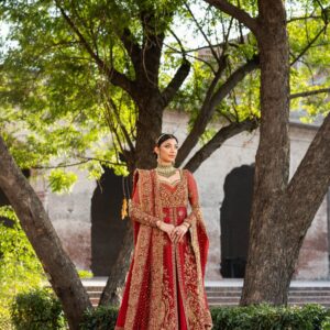 Designer Red Lehenga