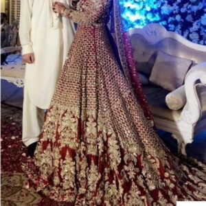 antique gold bridal dress