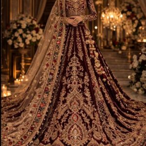 Maroon Bridal Lehenga