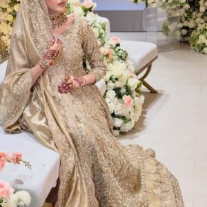walima golden dress